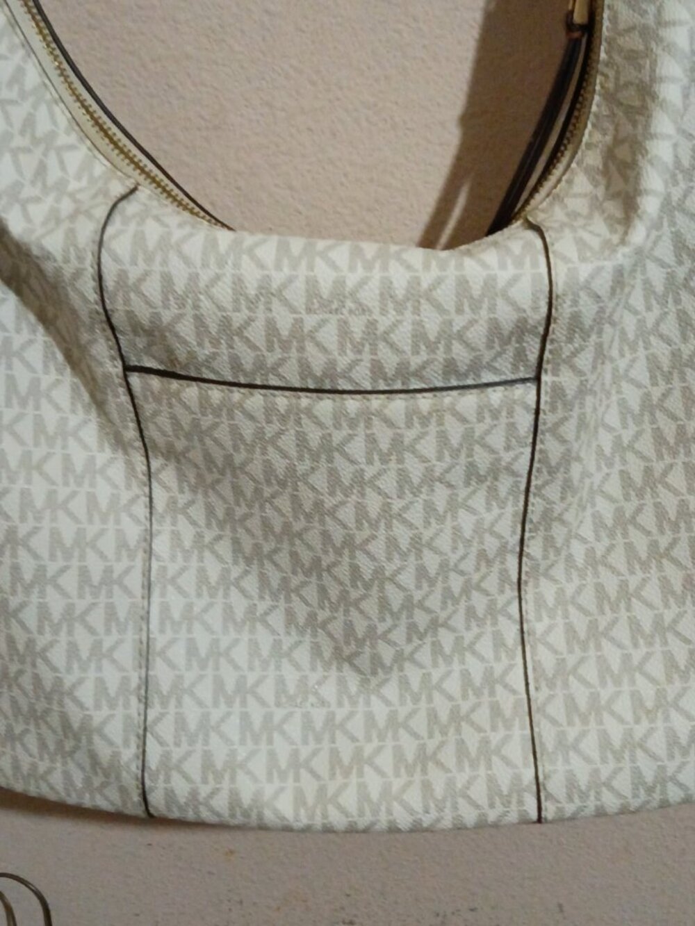 michael kors sienna large cream logo convertible shoulder bag - Picture 7 of 16